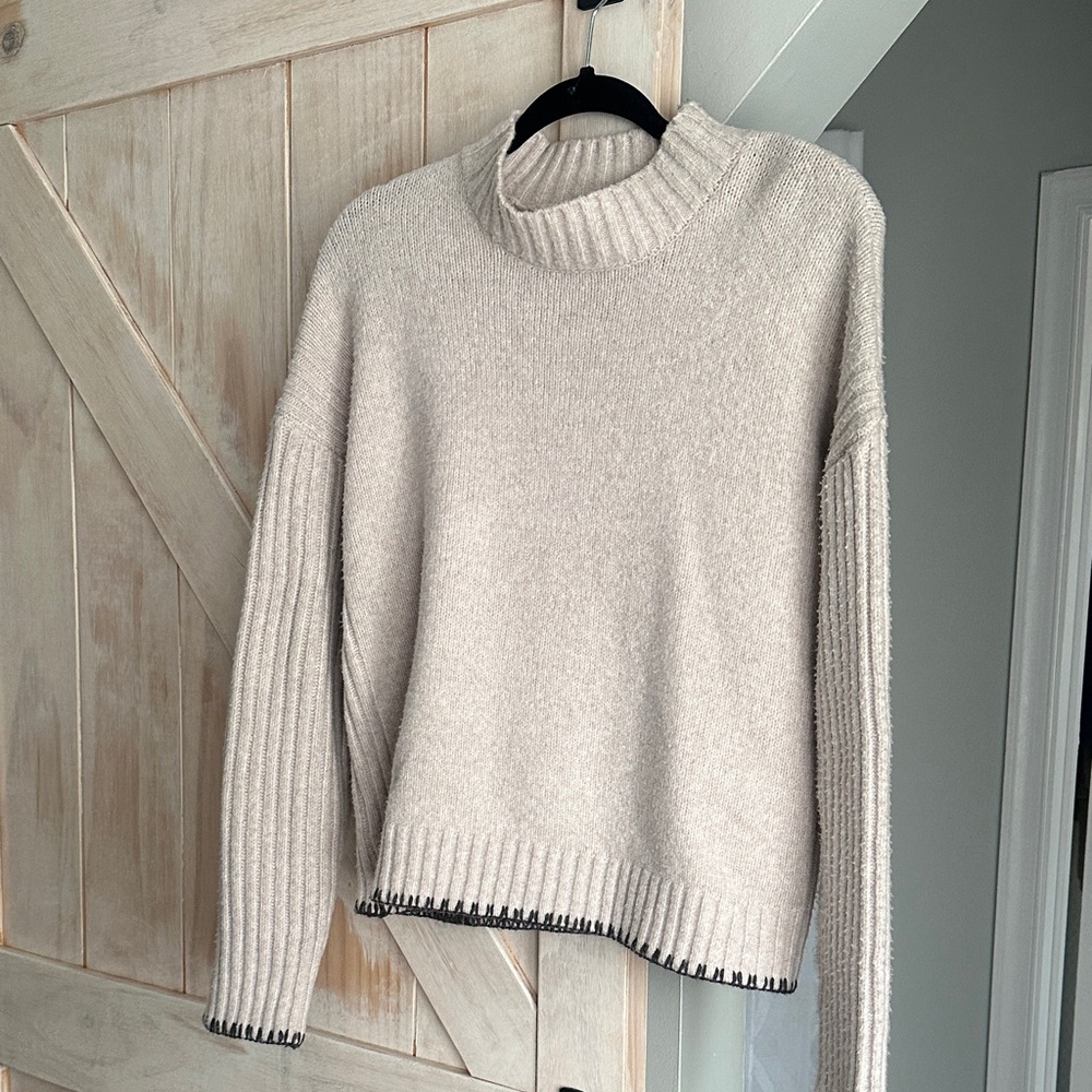 Jolie Cream Turtleneck Sweater